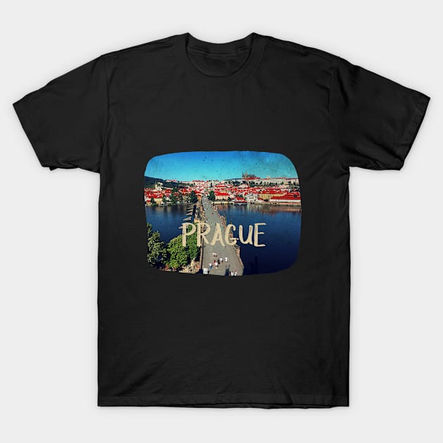 Photography of Prague distressed T-Shirt by BoogieCreates